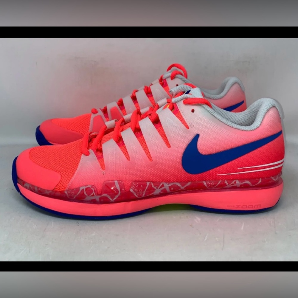 Nike Court Zoom Vapor Tour Hot Punch Tennis Sneakers Roger Federer new